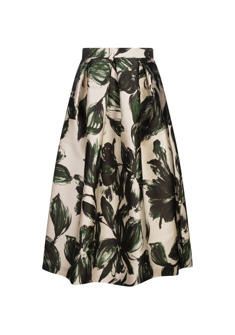 Gonna Luna K In Canvas Con Foliage Verde LUNATICA | SKIRT LUNA K CANVASGREEN-MEDIUM